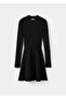 A-Line Ribbed Knit Dress - 3