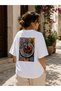 Women's Oversize Printed 100% Cotton T-Shirt - 3