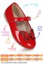 Pruva Stoned Velcro Girls' Bowknot Ballerina Shoes - 2