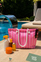 Tote Beach Bag, Large Size Shopping and Daily Shoulder Bag with Zipper 50X30 cm - 4