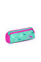 Kids Water Green Flamingo Patterned Three Compartment Pencil Bag 22315 - 4