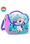 Kids Turquoise Pink Ice Cream Cat Patterned Thermo Lunch Bag 11751
