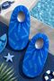 Cobalt Blue Graffiti Patterned Baby Boy - Children's Sea Shoes - 2