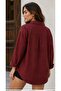 Oversize Standart Beden Keten Gömlek - 2