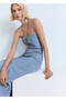 Drape Denim Dress - 7