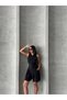 Women's sleeveless shirt collar belt detailed stylish linen jumpsuit - 4