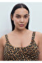 Leopard Print Midi Dress - 8