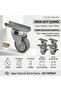 Furniture Wheel 18Mm-30Mm Threaded – Compatible with Tables, Cribs, Bookcases, Coffee Tables Threaded Wheel