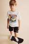 100% Cotton Hot Wheels Oversized Crew Neck Short Sleeve Ecru T-Shirt for Boys H8313A826Hs - 3