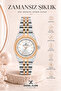Women's Wristwatch Rose-Silver Color Steel Band & Case Sddk091 - 5