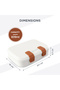 Steel Core Bento Stainless Steel Lunch Box – 839ml, 2 Compartment-Ivory Terracotta - 9
