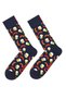 Happy Socks Men's Multi-Colored Patterned Cotton 2-Piece Socks Set Xbee02-7300 - 4
