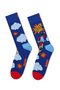 جوارب قطنية للرجال من Happy Socks باللون الأزرق بتصميم Dad P003788