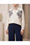 Oversize Linen Set with Embroidered Stones - 3