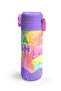 Kids Milka Ice Cream Patterned Thermos with Straw and Direct Drinking Steel Thermos 500 ml 38136 - 5