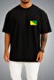 Oversize French Guiana Flag Pocket Printed Unisex T-Shirt