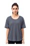 Loose Short Sleeve Mesh Crop Top - 3