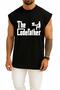 Oversized the Codefather - Computer Programmer Chest Printed Tank Top