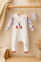 Red Lalezar Baby Girl 8-Piece Hospital Release – 100% Cotton Bodysuit Set & Newborn Baby Set - 2