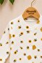 Baby Bee Printed Snap Fastener Newborn Baby Romper 100% Cotton Flexible 1-3-6 Months Unisex - 2