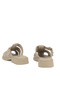 , Women's Genuine Leather Slippers 1611061Z7001 Beige - 4