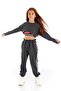 Modern Romance Striped Girl's Combed Cotton Sweatpants - 3