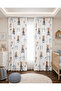 Baby Kids Room Background Curtain with Teddy Bear