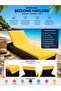 Chaise Lounge Towel with Pockets 75X200 cm Cotton Beach Towel Yellow - 2
