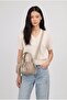 Women's Mink Midi Size Crossbody Hand and Shoulder Bag with Pockets Emma - 2