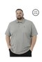 Men's Large Size Melange Earth Polo Collar Short Sleeve Piqué T-Shirt 3Xl-4Xl-5Xl-6Xl-7Xl-8Xl