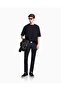 Men's Woven Fabric Regular Waist Straight Model Blue Jeans - 2