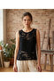 Women's Black & White Color Options Crochet Blouse - 7
