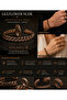 Can Be Adjusted Copper Bracelet Handmade Men's Model with Ring Gift - 6