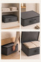 Set of 5 53 X 44 X 21 cm Under-Bed & In-Cabinet Organizer, Quilt & Pillow Organizer, Anthracite - 2