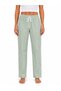 Women's Green Waterway Striped Elastic Tube Leg Pocketed Trousers Lace-Up Sweatpants - Summer Casual Style and Everyday Elegance