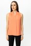 Women's Minimalist V-Neck Sleeveless Blouse - Casual & Office Chic