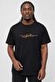Men's Big Size Crew Neck T-Shirt Lets Get Going 25175 Black