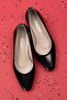 Genuine Leather Low Heel Shoes vdt.07 Black Patent Leather - 6