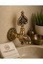 Patterned Ottoman Kurna Faucet Antique Concealed Polished Brass Heavy Model Hammam Faucet