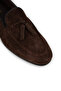 Genuine Suede Brown Men's Loafer Shoes - 6