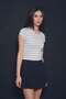 Gabardine Side Zipper Shorts Skirt