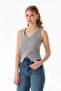 Basic Corded Buttoned Vest