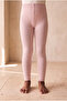 Pink cotton children's leggings - 2