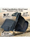 BVEIS Edition Premium PU Leather Card Holder Wallet with Zipper & Snap Button Accordion Organizer, 12+ Card Slots, Cash Compartment, Compact RFID-Style Wallet for Men & Women - 5