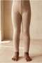 Children's Cotton Tights Dark Beige Melange - 2