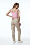 Women's Square Neck Fit Cut Crop Tank Top - 4