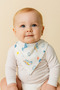 Baby Bib Set of 5 100% Organic Cotton Flannel Baby Bib & Scarf Baby Bib - 4
