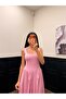 Women's Square Neck Thick Strap Design Dress - 5