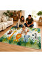Adorable Animals Cushion Play Mat Rug – Soft Padded Carpet with Non-Slip Backing - 2