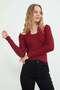 Lace Halter Neck Slim Fit Blouse - 5